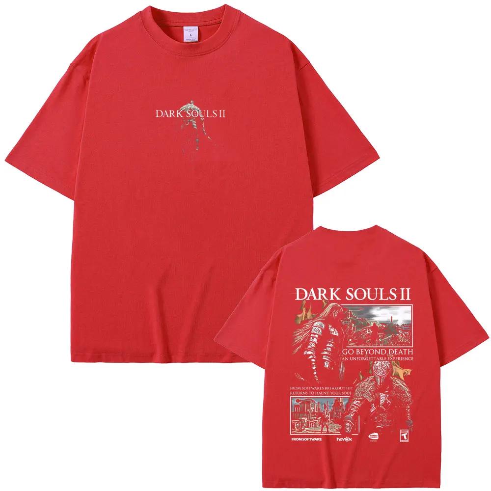 Game Dark Souls Merch T Shirts Unisex Women Vintage Gothic Rock Streetwear Unisex Fashion Punk Oversized Tshirt Unisex Cotton Tees