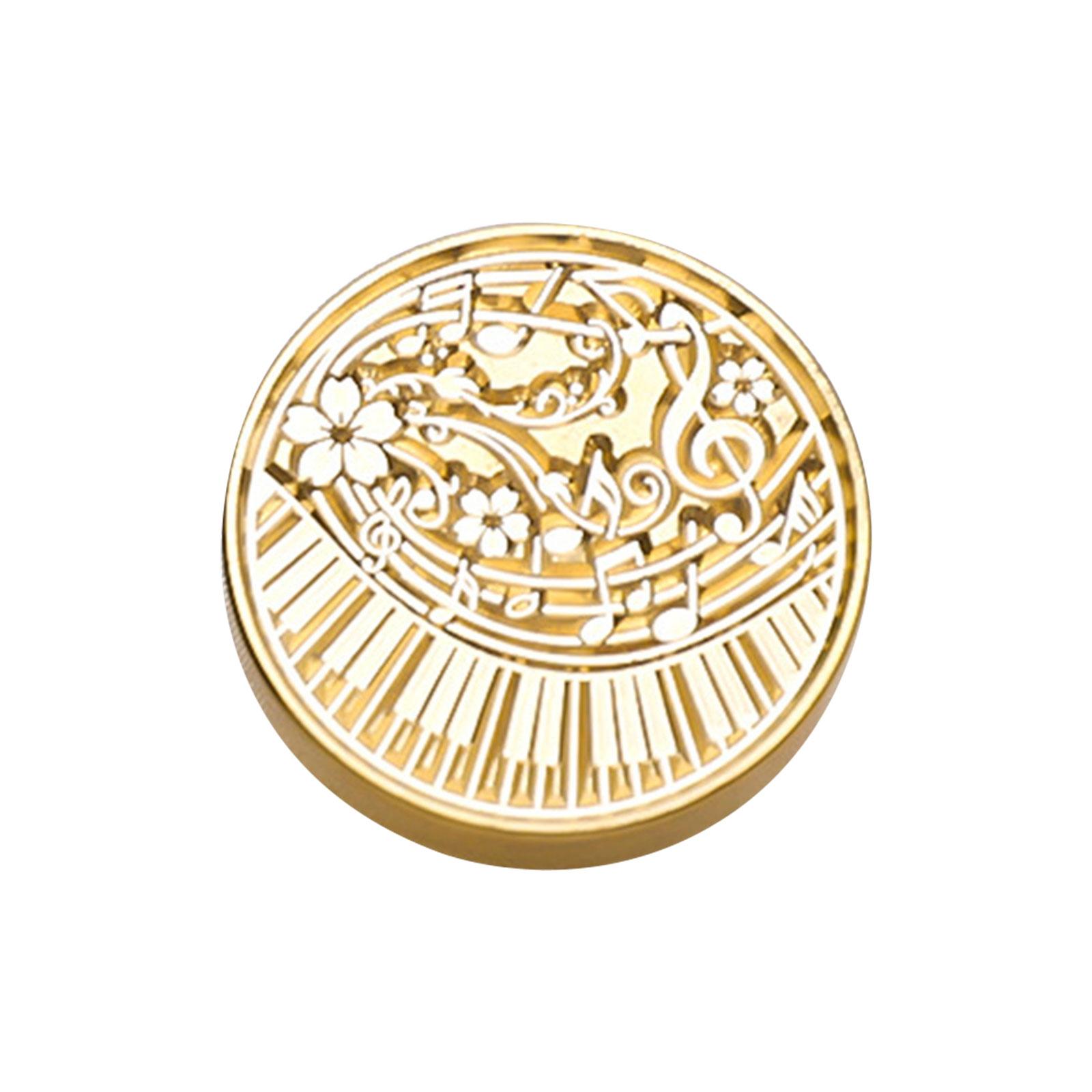 

Wax Seal Stamp Head Music Themed Sealing Wax Stamp Head Scrapbooking Stamps Head for Scrapbooking Envelope Invitations D