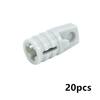 MOC Technical Building Block Parts Teeth Hinge Cylinder 1x2 Axle Hole Particle DIY Toy Brick Compatible With 30553 30552 52731