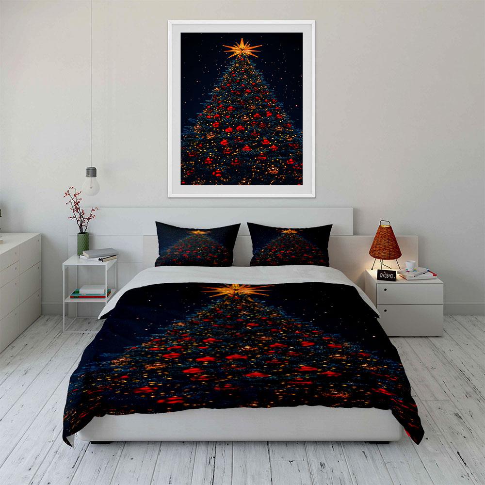 Radiant festive brilliance Bedding sets Duvet cover sets Duvet covers Pillowcases(1*Duvet Cover 2*Pillowcases without duvet insert)