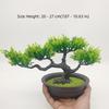 New Green Artificial Bonsai Tree Simulated Greeting Pine Artificial Faux Plants Black Fake Potted Plant Living Room Ornaments