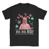 A Christmas Story Ho Ho Ho Rosa Hasenanzug Baumwoll-T-Shirt Für Herren Sommer Y2K Lustige T-Shirts Rundhals-T-Shirts Heißer Verkauf Kleidung