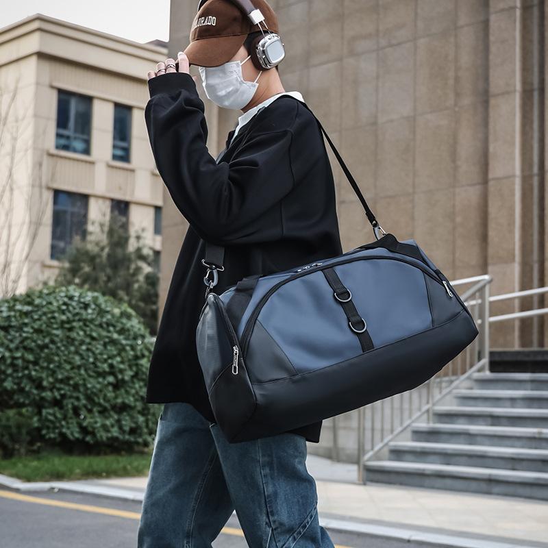 Men's and women's large-capacity luggage bags go out simple leisure storage bag dry and wet separation portable business commuter travel bag
