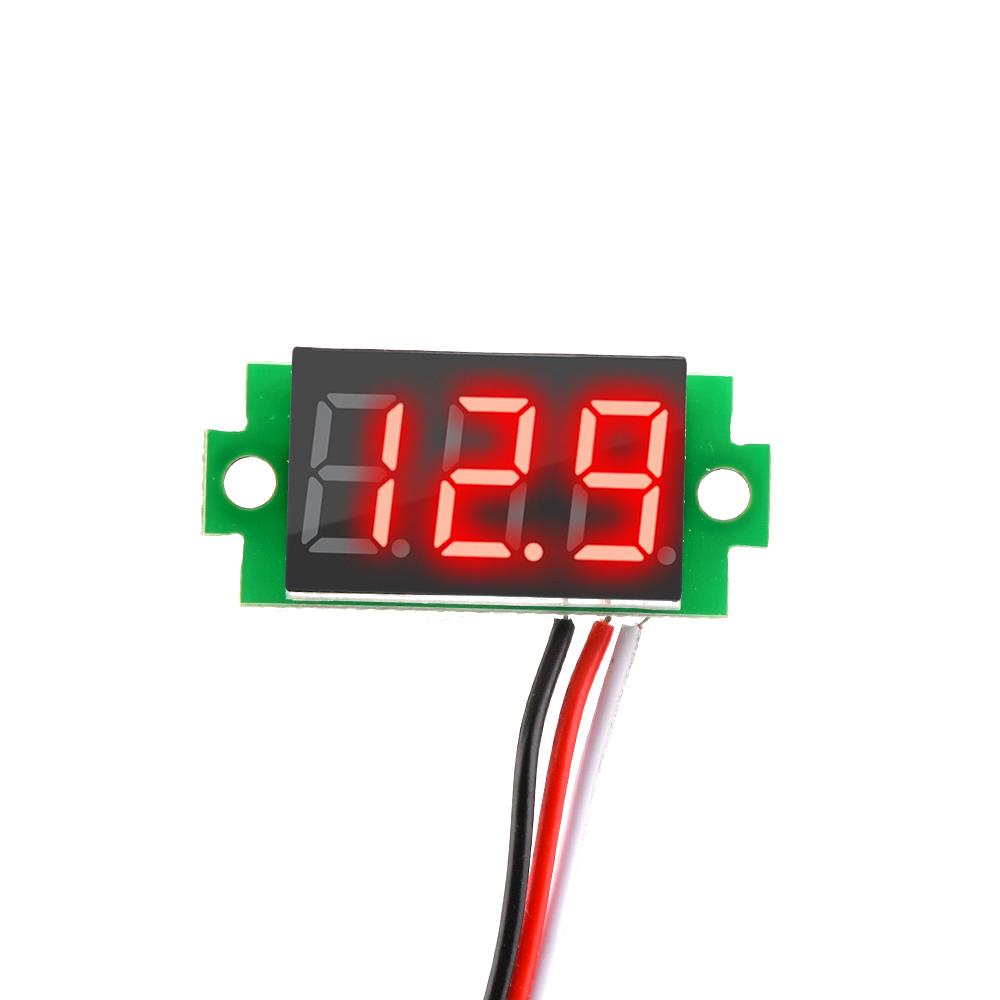 0.36 Inch DC 4.7-32V 2 Wires Mini Digit Display Voltmeter Mini LED Digital Panel Volt Voltage Meter Instrument Car 12V 24V