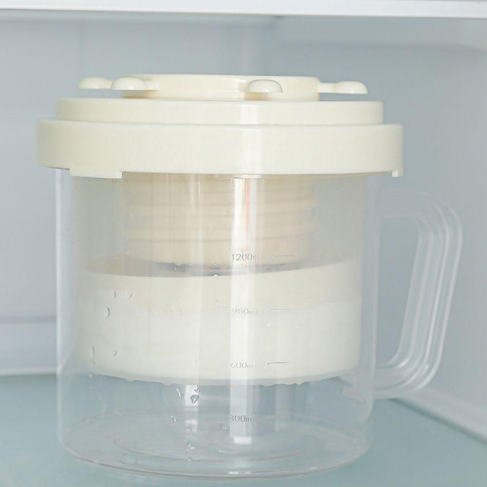 Rotating Wheel Handle Yogurt Whey Separator Spring Press Yogurt Filter DIY Yogurt Strainer Juice