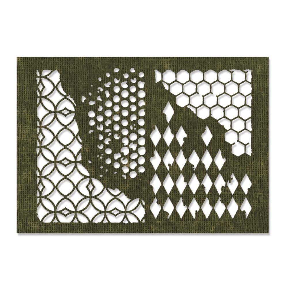 Sizzix Thinlits Die Set 4PK Mixed Media by Tim Holtz Authentic Japanese Product - #1 [660220]