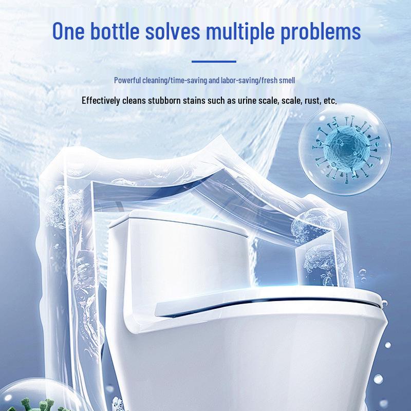 Powerful Toilet Tile Cleaner: Removes Yellowing, Scale, and Stubborn Stains Without Damaging Glaze
