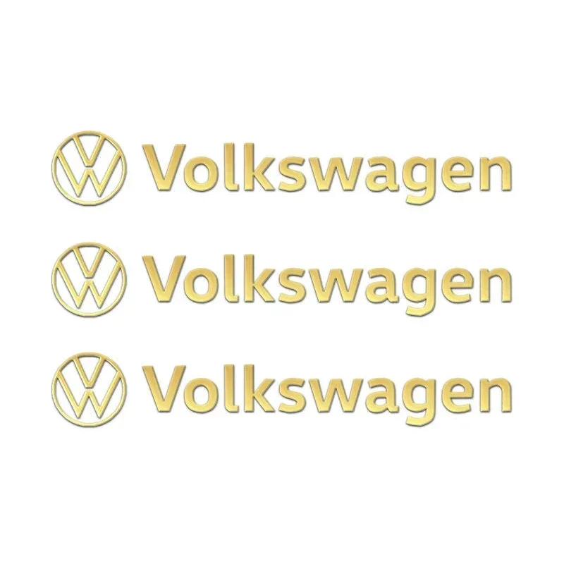 

VW GTI GOLF 2026 Hot For VW VOLKSWAGEN 3pcs Car Handle Aluminum Sticker Decor Nameplate for Volkswagen CC Polo GTI Golf Jetta Be