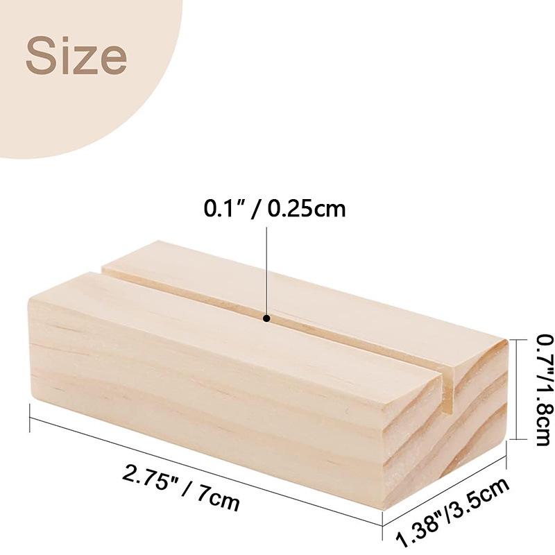 Wooden Acrylic Calendar & Card Holder Stand