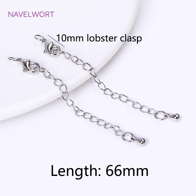 18 Karat Vergoldete 7,5 cm Verlängerungskette Für Schmuckherstellung, Handgefertigte DIY Armband Halskette Verlängerer Ketten Zubehör Teile