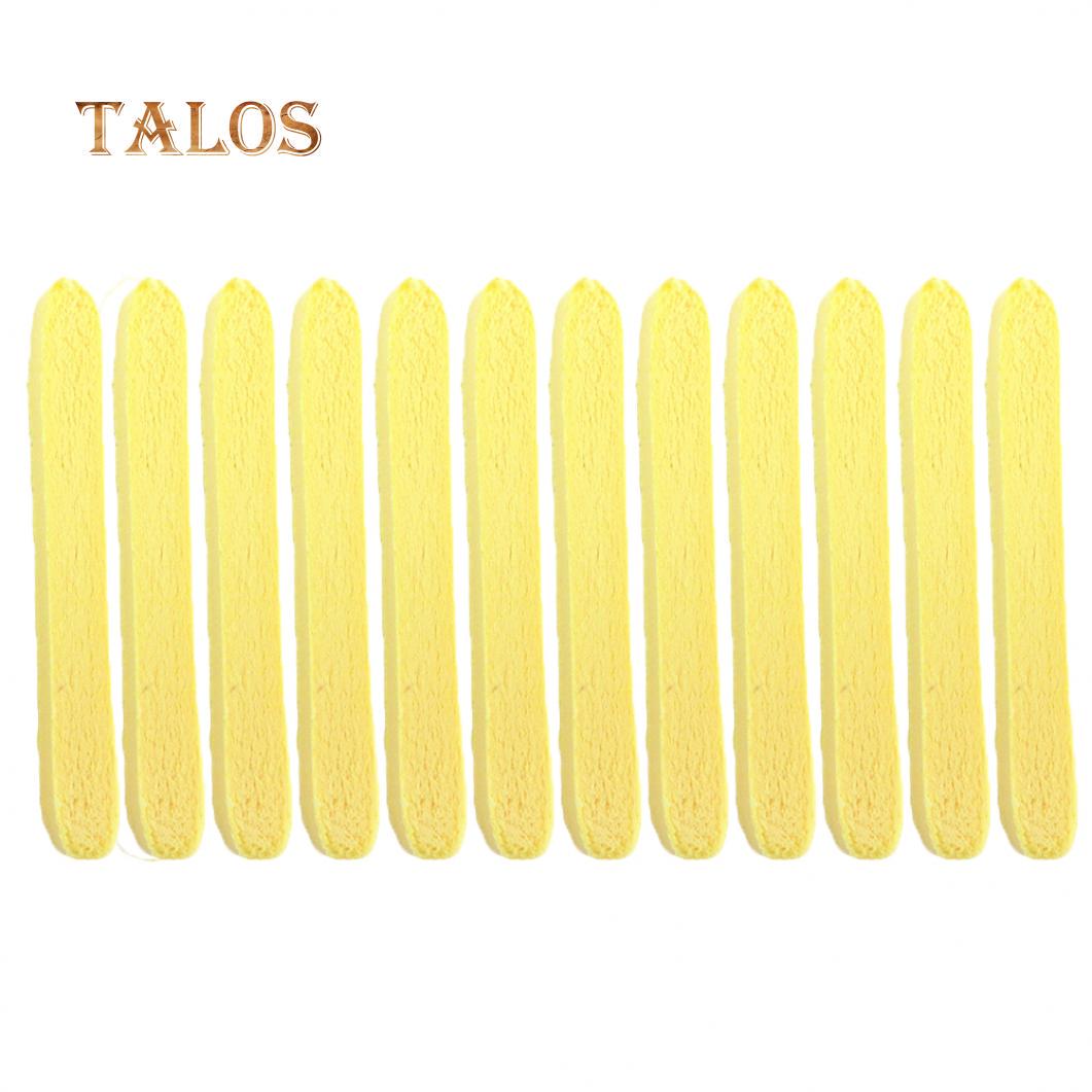 

1 упаковка/12 шт., компрессионные губки для чистки лица, антибактериальные, устойчивые к разрыву, Beaty Health жёлтый