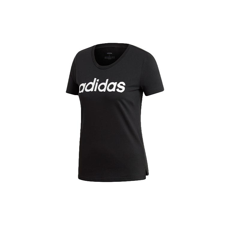 (WMNS) adidas Brush Effect Logo Graphic T-Shirt Asia Sizing  Black White  Women s EI4569 XS