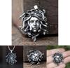 Collana Ciondolo Animale Serpente Medusa Retrò Con Charms in Lega di Zinco Per Stile Gotico