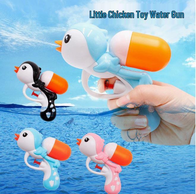 In-Stock Cartoon Eagle Water Gun: Press-Type Handheld Dual Pistols for Kids
