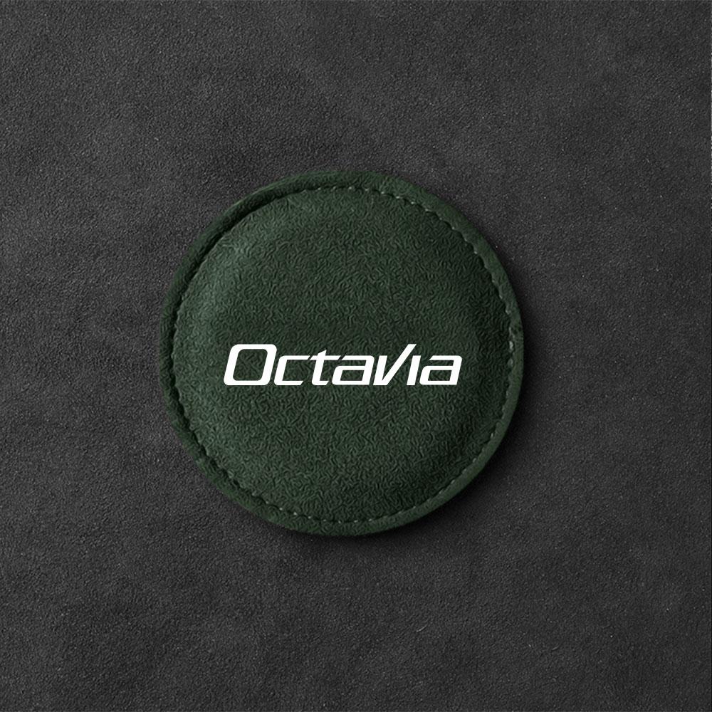 OENU7 Car Coaster Water Cup Bottle Holder Mat Anti-slip Pad For Skoda Octavia 2 3 Fabia A7 Rapid Superb Kamiq Kodiaq Accessories