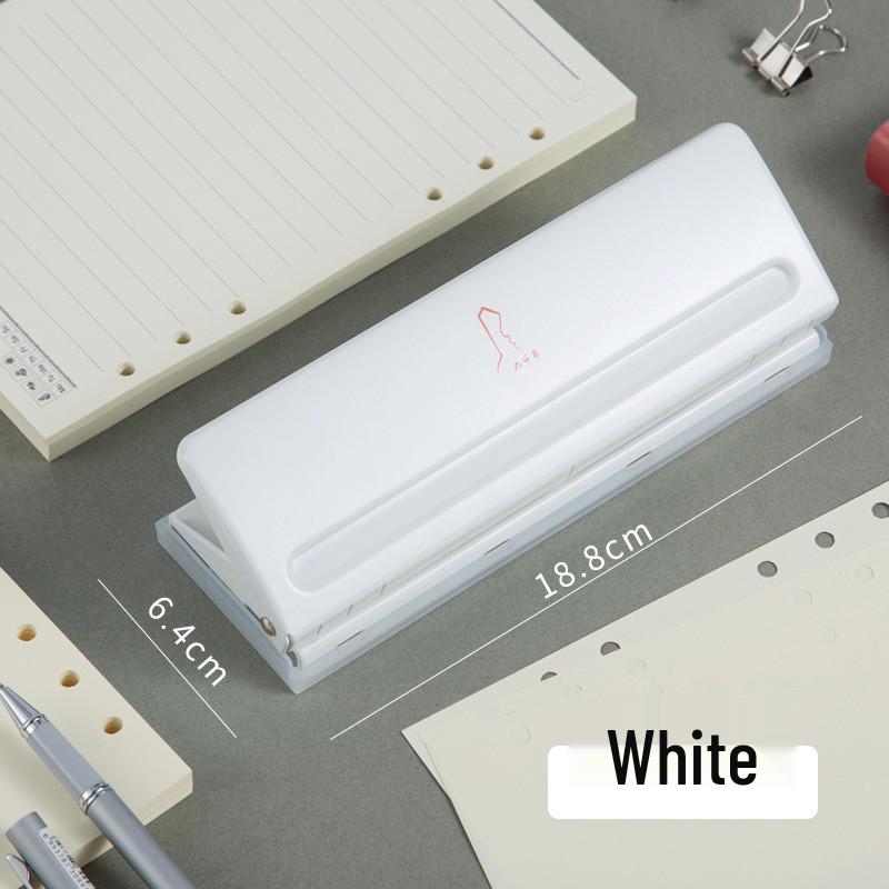 Adjustable 6-Hole Portable Loose-Leaf Notebook Paper Puncher