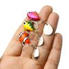 Metal Vib With Spinners Spoon Fishing Lure10g Metal Vib Blade Lure Fishing Rotating Spoon Freshwater Bass 10g/5cm