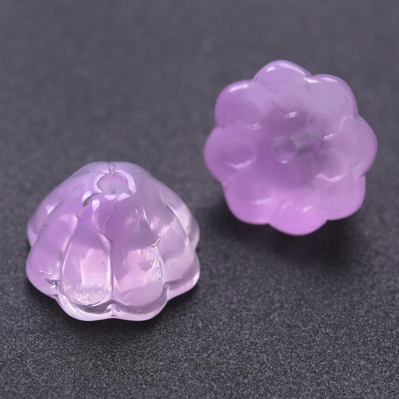 50pcs/Lot Wholesale Summer Lotus Seedpod Beads For Jewelry Making Supplies Glass Materials To Make Bracelets Earrings Materials