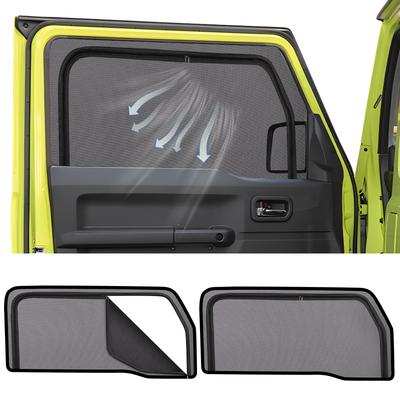 ZATOOTO Side Mesh Curtains for Suzuki Jimny Sierra JB04 Magnetic Insect Repellent Screen with Zipper Sun Light UV Insect Privacy Easy Storage Bag