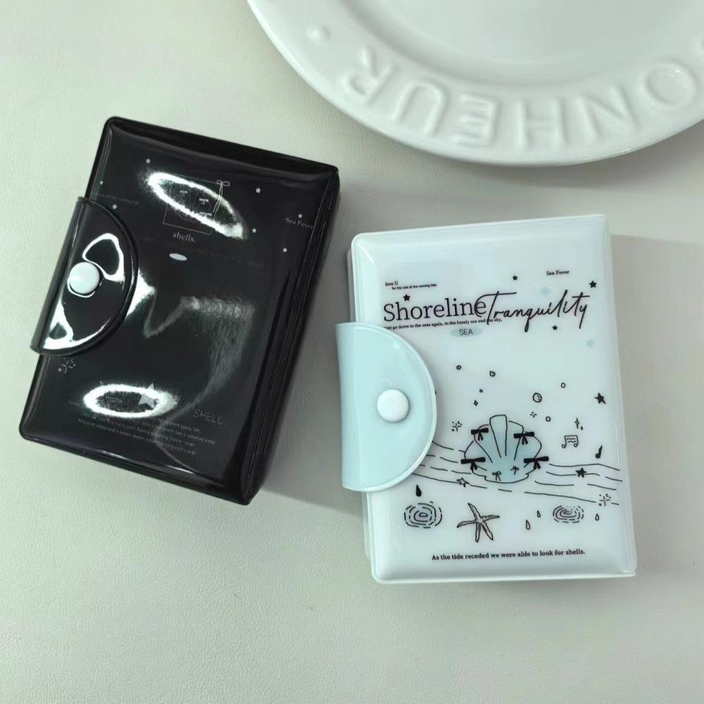 3 Inch Mini Love Card Album Shining Shell Series Postcard Book INS Idol Card Collect Book