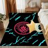 City Football Club Printed Office Carpet Chair Cushion  Entryway Rug, Rugs for Living Room, Bedroom Christmas gifts