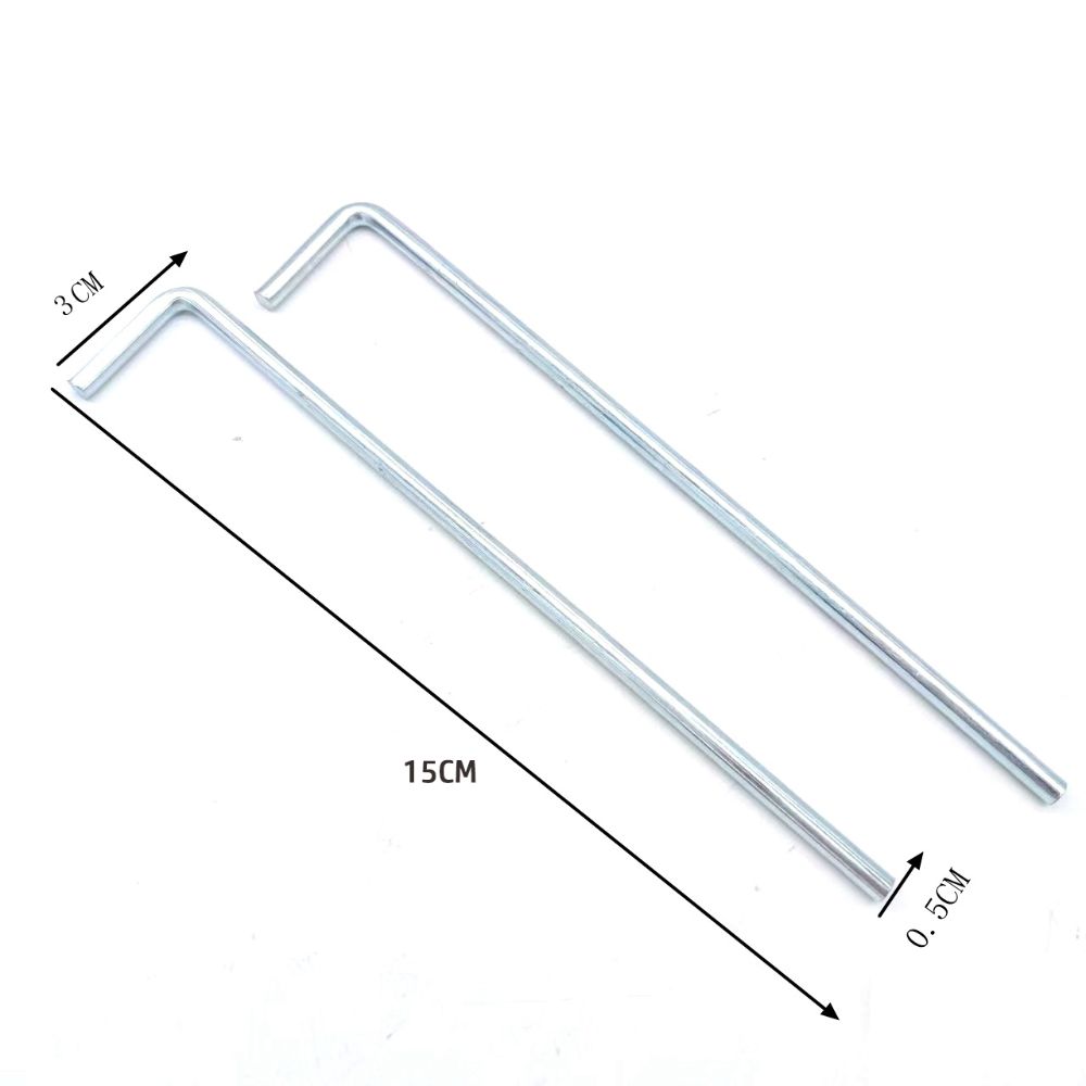 50PCS Pointed Tip Camping Ground Sheet Anchor Silver Metal Tent Pegs New Heavy Duty Tent Pegs