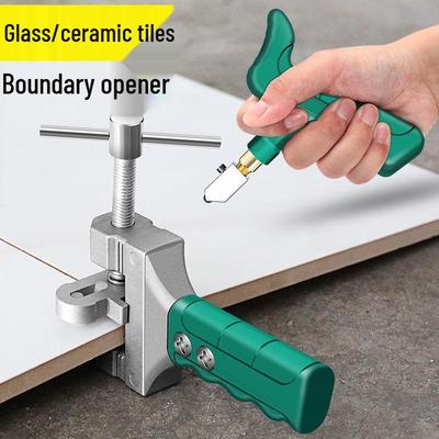 Diamond-Tipped Glass & Tile Cutter with Multi-Functional Roller