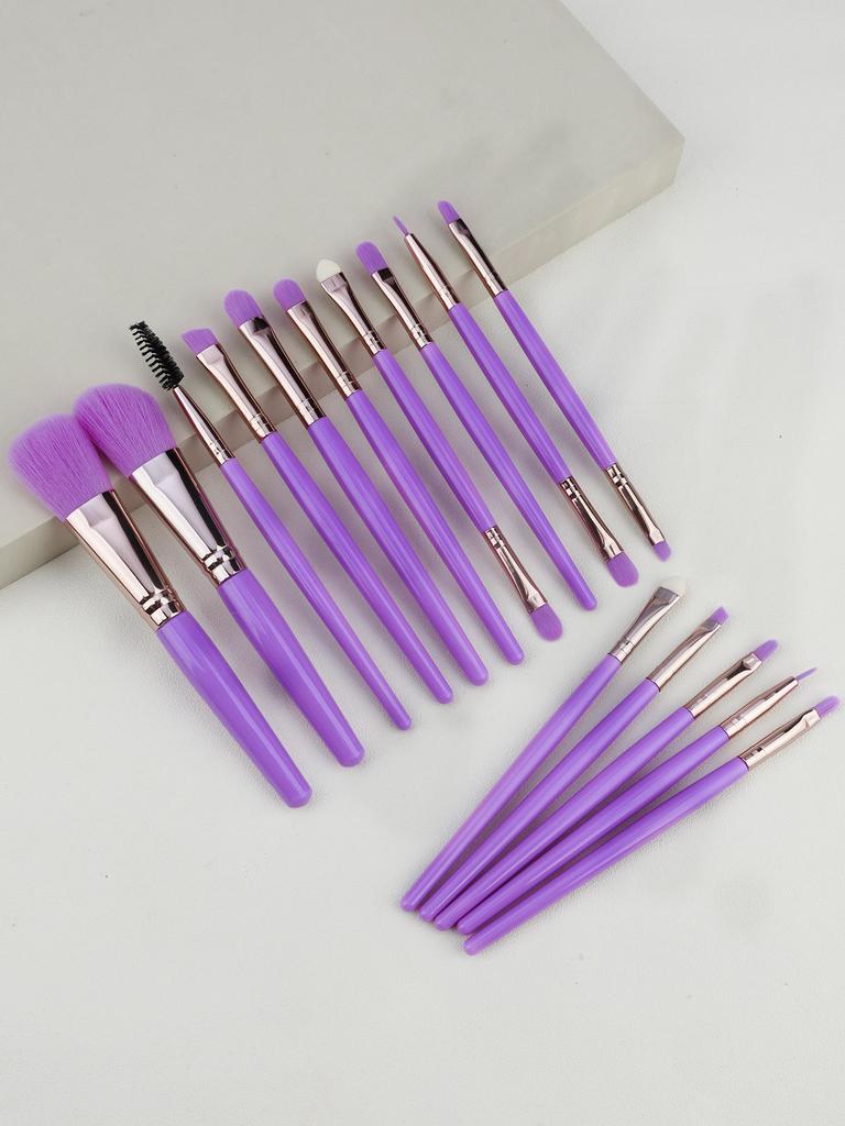 15Pcs Makeup brush set, full set of high beauty eye shadow brush, soft hair, high gloss, concealer, beauty brush