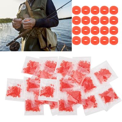 100 Bags Rubber Bait Bands Mini Fishing Pellet Bands Durable Pellet Bands Coarse Fishing