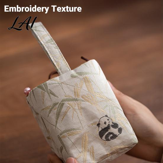 Tea Accessories Handbag Chinese Style Brocade Storage Bag Bracelet Jewelry & Portable Bag Handbag Mini Fabric Organizer Pouch Multi Use