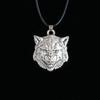Nordische Mythologie Wolfskopf Halskette für Männer Punk Charm Schmuck Geschenk Wikinger Stil