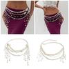Stylish Women's Imitation Pearls Waist Chain Fashionable Adjustable Bikini Chain Party Body Jewelry for Women Girls