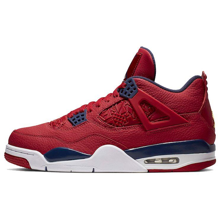 

Мужские кроссовки Air Jordan 4 Retro FIBA ​​Red Gym-Red White CI1184-617