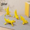 Funny Banana Man Collectibles 4PCS Figurine 3D Printed Character Desktop Desk Accessories for Office Ornaments Novelty Cute Tabletop Decor Toys Home