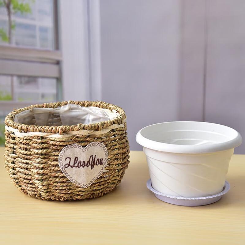 Handmade Rattan Plant Pot Basket