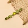 5pcs Chinese Qipao Frog Closures Jade Bead Snail Coil Buttons Handwoven Vintage Hanfu Accessories Traditional Dress Decor