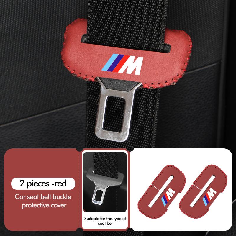 1/2/5pcs Auto Leather Belt Buckle Protector Durable Guard Cover For BMW E93 F10 F20 F30 F40 F15 F25 F26 F31 F49 F86 M3 M5 X3 E90