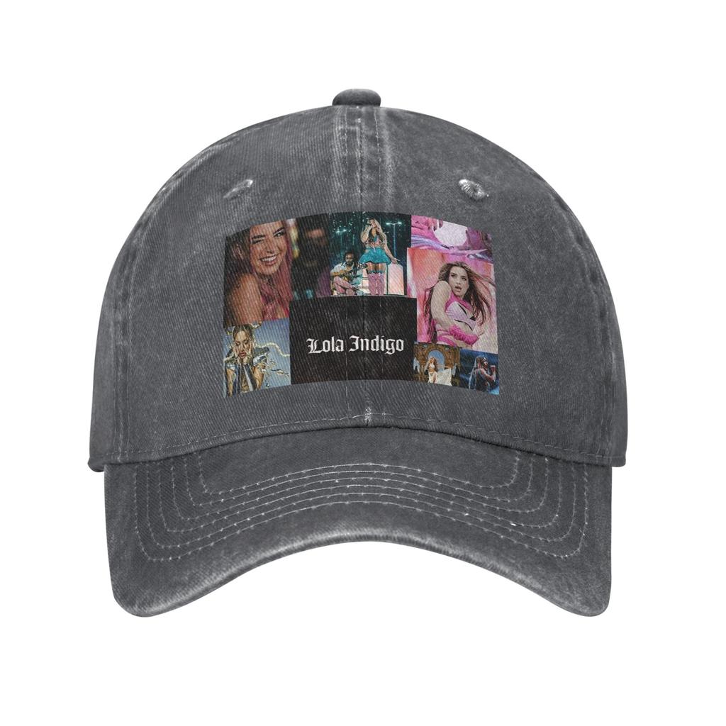 Spanish Lola Indigo Denim Cap Casual Baseball Caps Adjustable Hat Summer Unisex Baseball Hats