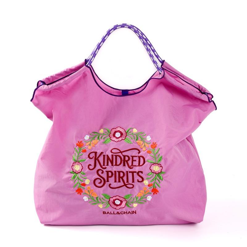 Nylon handbag bag new embroidered large capacity ball chain shoulder tide messenger tote bag