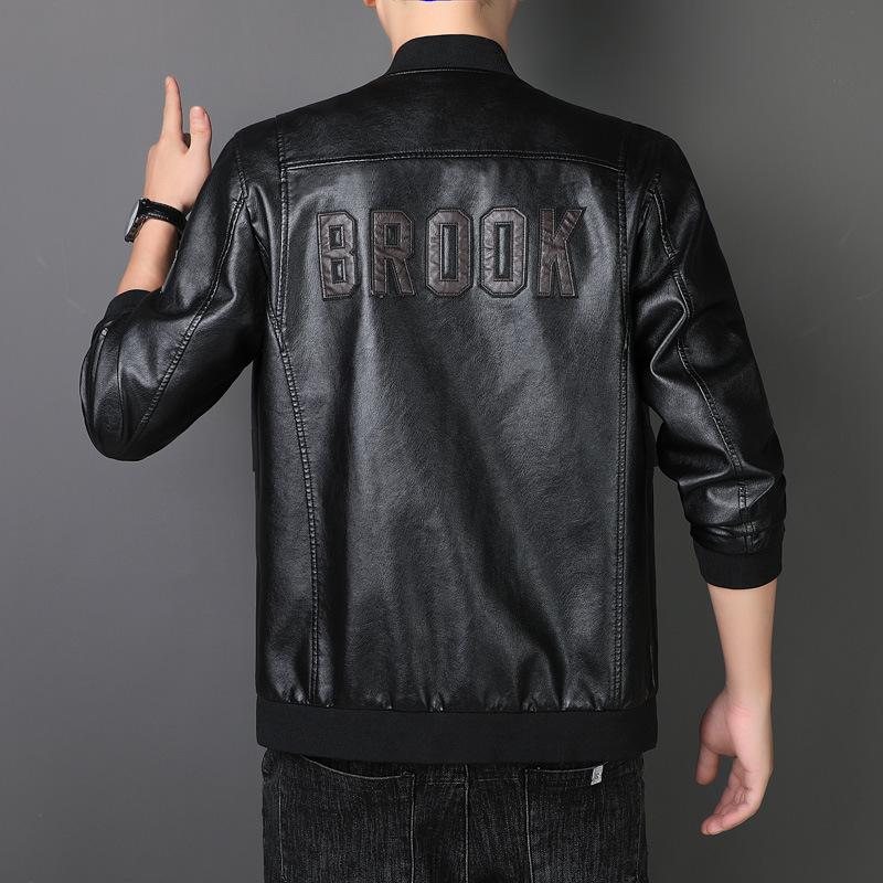 Мужская куртка из искусственной кожи — фото 5