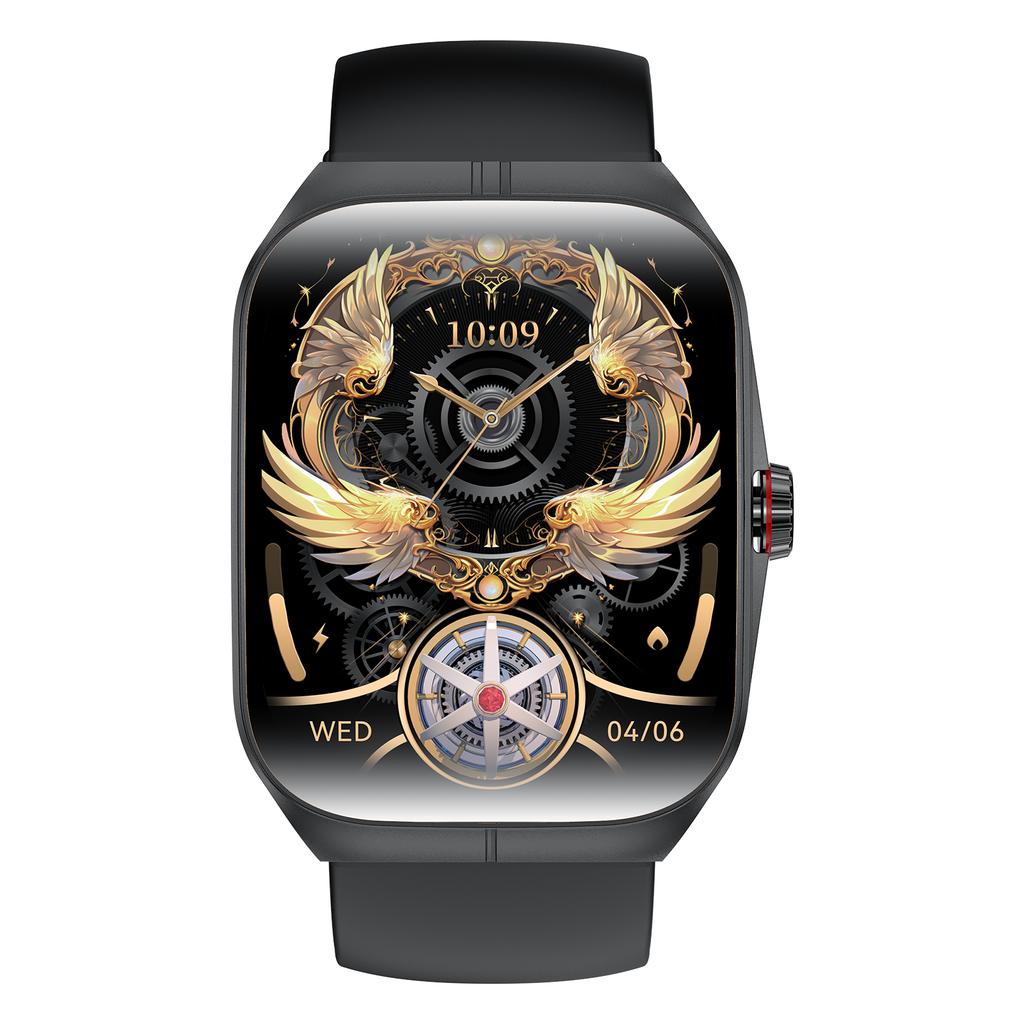 Rainbuvvy HK80 Smart Bracelet Android Smartwatch 128MB ROM 1.95inch AMOLED Full Touchscreen BT5.3 Long Standby Heart Rate Calories NFC Sports Watch