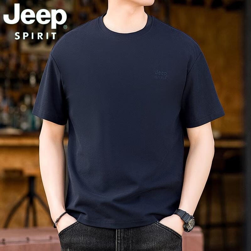 JEEP SPIRIT Men s Casual Crew Neck Short Sleeve T-Shirt 3XL