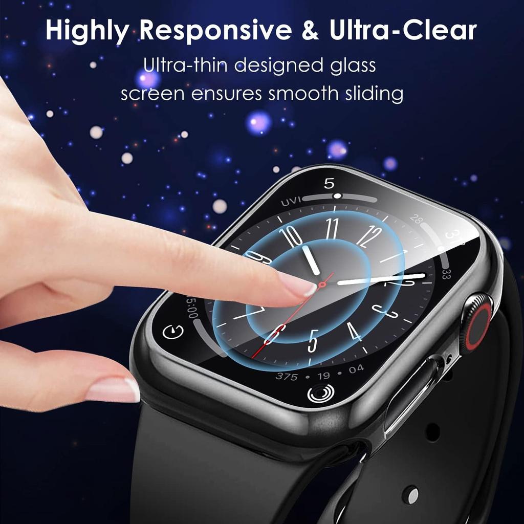 Glass+Cover For Apple Watch Ultra3 49mm Case 46mm 42mm 44mm 40mm 45mm 41mm 38mm Bumper Screen Protector Iwatch Series11 10 9 8 7 6 5 4 SE3 Accessories