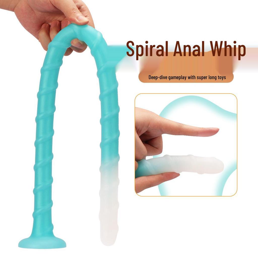 A184 Spiral-Silikon-Weicher Analplug für Männer & Frauen SM-Spiel