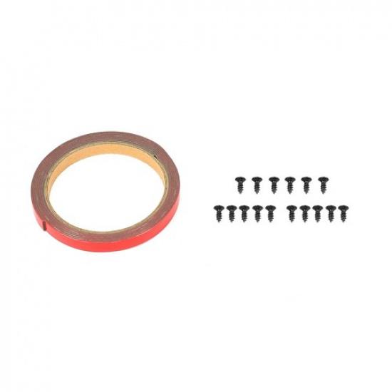 4 PCS Universal Rear Bumper Diffuser Shark Fin Spoiler Lip Splitter Glossy Black