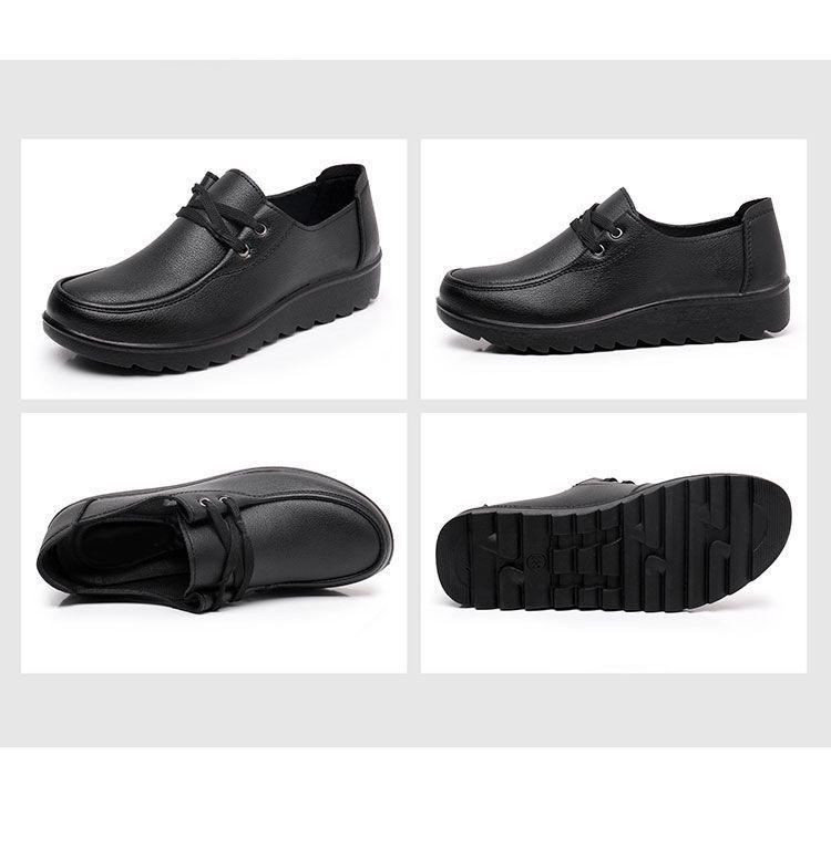 Retro Lace-Up Women's Moccasins - Comfortable Soft Leather Flats for Casual Autumn/Winter Wear