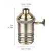 1/5PCS Vintage E26/E27 Retro Vintage Edison Industrial Light Bulb Lamp Holder Socket With Switch Copper Pendant Lamp Holder