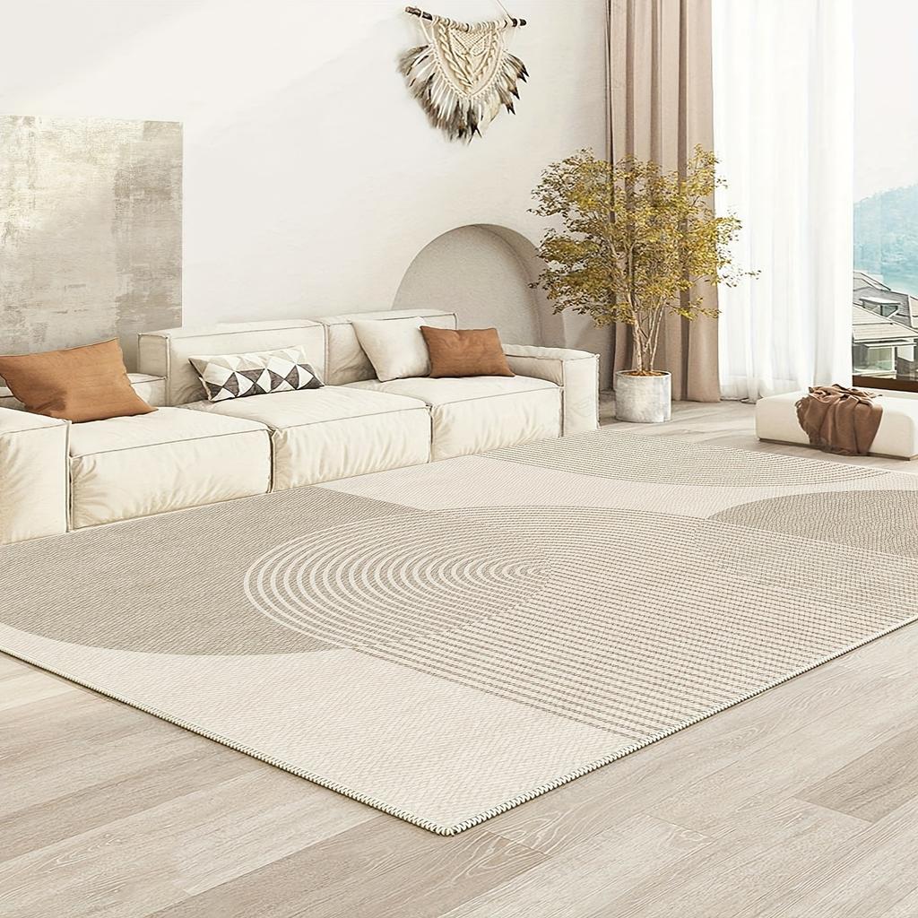 Living Room Carpet Japanese Striped Style Large Area Rug Bedroom Bedside Sofa Floor Mat Machine Washable Easy To Fold Carpets