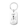 World Cup Stainless Steel Keychain: Cristiano Ronaldo & Messi Football Gift Pendant