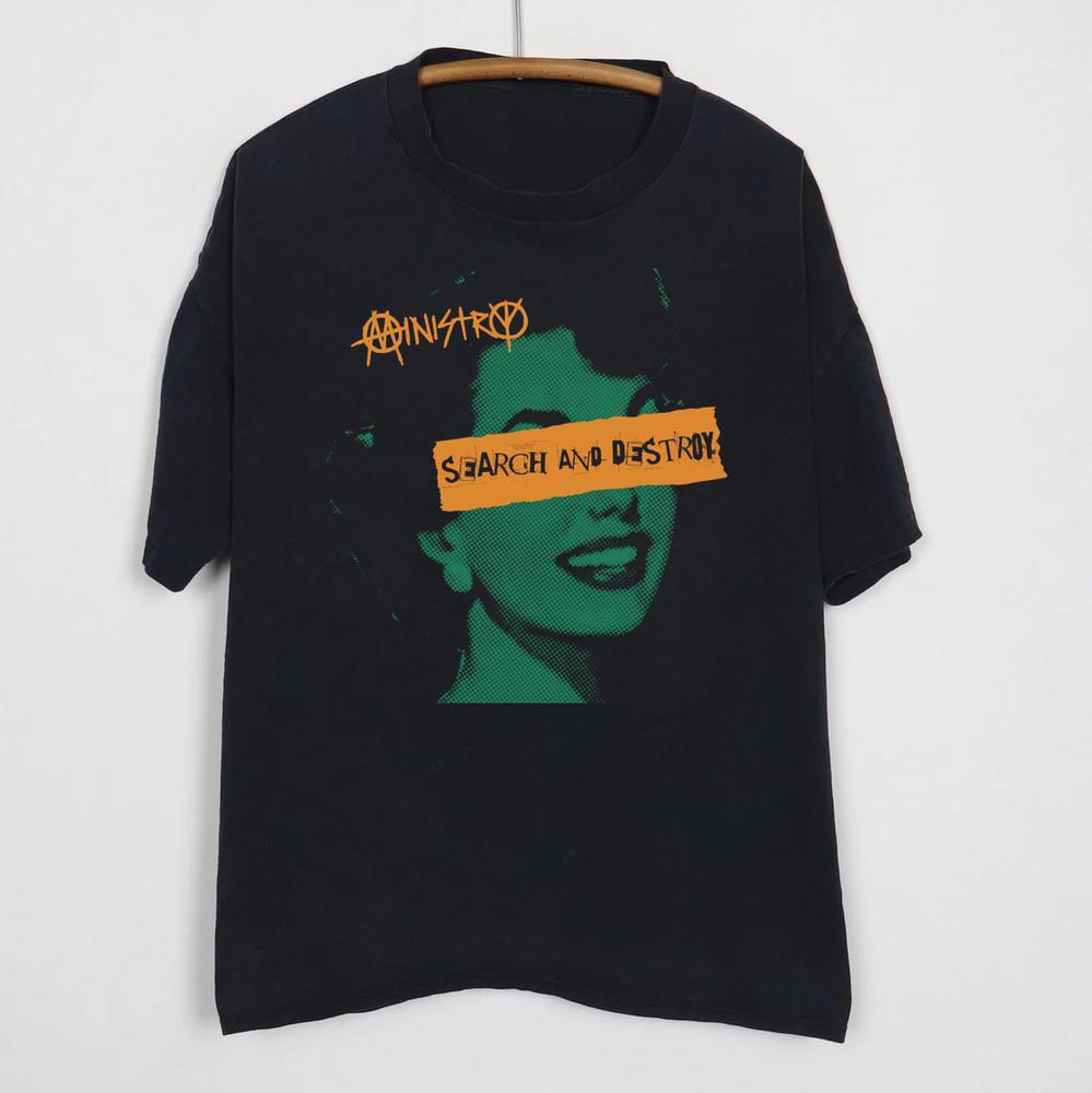 Ministry Band Song Music Black Tee Shirt Cotton Unisex S-5XL Unisex T-Shirt S